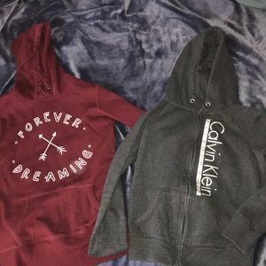 Small jacket and sweater